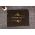 thumbnail image 4 of Darling Souvenir Personalized Engraved Laser Cut Wedding Guest Book Wooden Cover Sign-in Book Registry Guestbook Scrapbook-N5, 4 of 7