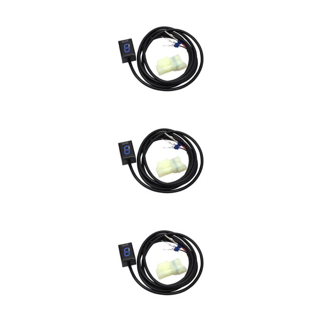 Destyer Speed Gear Motorcycle Motorcycle Gear Gear Indicator Display Gear Indicator blue 3Set