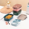 thumbnail image 4 of Microwave-Safe Bento Box with Compartments - Leak-Proof, Stackable for Office, School, 1300ml Capacity, 4 of 7