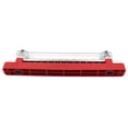 thumbnail image 4 of 150A 12-Way Copper Busbar Terminal Block with Transparent Cover, 48V DC Red Distribution Bar, ABS & Copper Material, Single Row Power Assembly Kit (CP-0986-02), 4 of 6