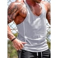 thumbnail image 4 of FAROOT Men's Workout Tank Tops Contrast Color Muscle Shirt Training Bodybuilding Fitness Gym Tops, 4 of 6