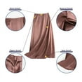 thumbnail image 5 of ZANZEA Women High Waisted Solid Color Casual Satin With-Back-Zipper Skirts, 5 of 8