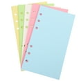 thumbnail image 4 of 100 Sheets Blank Colored A6 Loose Leaf Paper 6-hole Punched Binder Refill Paper, 4 of 9