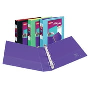 Avery 1-1/2" Dual Color Durable View Binder, Slant Rings, Assorted Colors, 400 Sheets