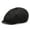 Black, variant on Men Women Cotton Newsboy Octagonal Stretch Hat Golf Driving Beret Cabbie Ivy Flat Cap
