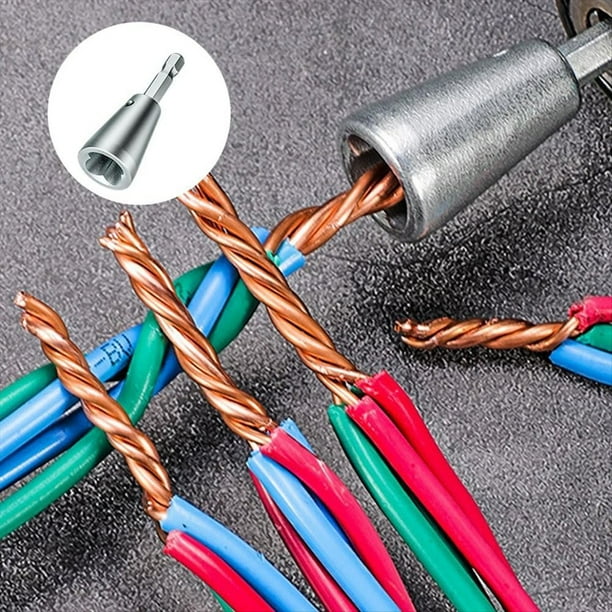 Herramienta de Torsión de Alambre Conector de Cable de Torsión de Alambre, Herramienta de Torsión de Alambre Herramienta Pelacables Herramienta de Torsión de Alambre para Taladro