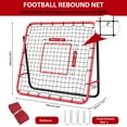 thumbnail image 4 of Adjustable Soccer Rebounder Football Rebound Net,Portable Soccer Rebound Net for Backyard/Field,Easy Setup, 4 of 7