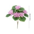 thumbnail image 3 of Artificial Lotus Flower Realistic Water Lily Silk Stem Home Decor for Table Centerpiece Vase Arrangement Buddha Decor （Hot Pink）, 3 of 6