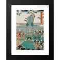 thumbnail image 2 of Utagawa Kunisada (Toyokuni III) 14x18 Black Modern Framed Museum Art Print Titled - Act Xi, End; the Ronin Paying Homage to the Tomb of Enya at the Temple Sengakuji, Having Brought the Head, 2 of 5