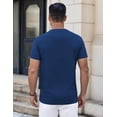 thumbnail image 4 of COOFANDY Mens Casual Shirts Short Sleeve Lightweight Stretch Henley Shirt Summer Button Up Shirts for Men, 4 of 5