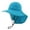 Blue, variant on Breathable Mesh Hiking Sun Hat for Men Women, Wide Brim with Neck Flap, UPF 50+ UV Protection, 1 Piece, One Size