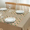 thumbnail image 3 of Brown Christmas Tree Pattern Summer Placemats Table Placemats Set Of 4-Linen Kitchen Washable Placemats Table Mats 11.8"x17.7" Non-Slip Heat Resistant, 3 of 6