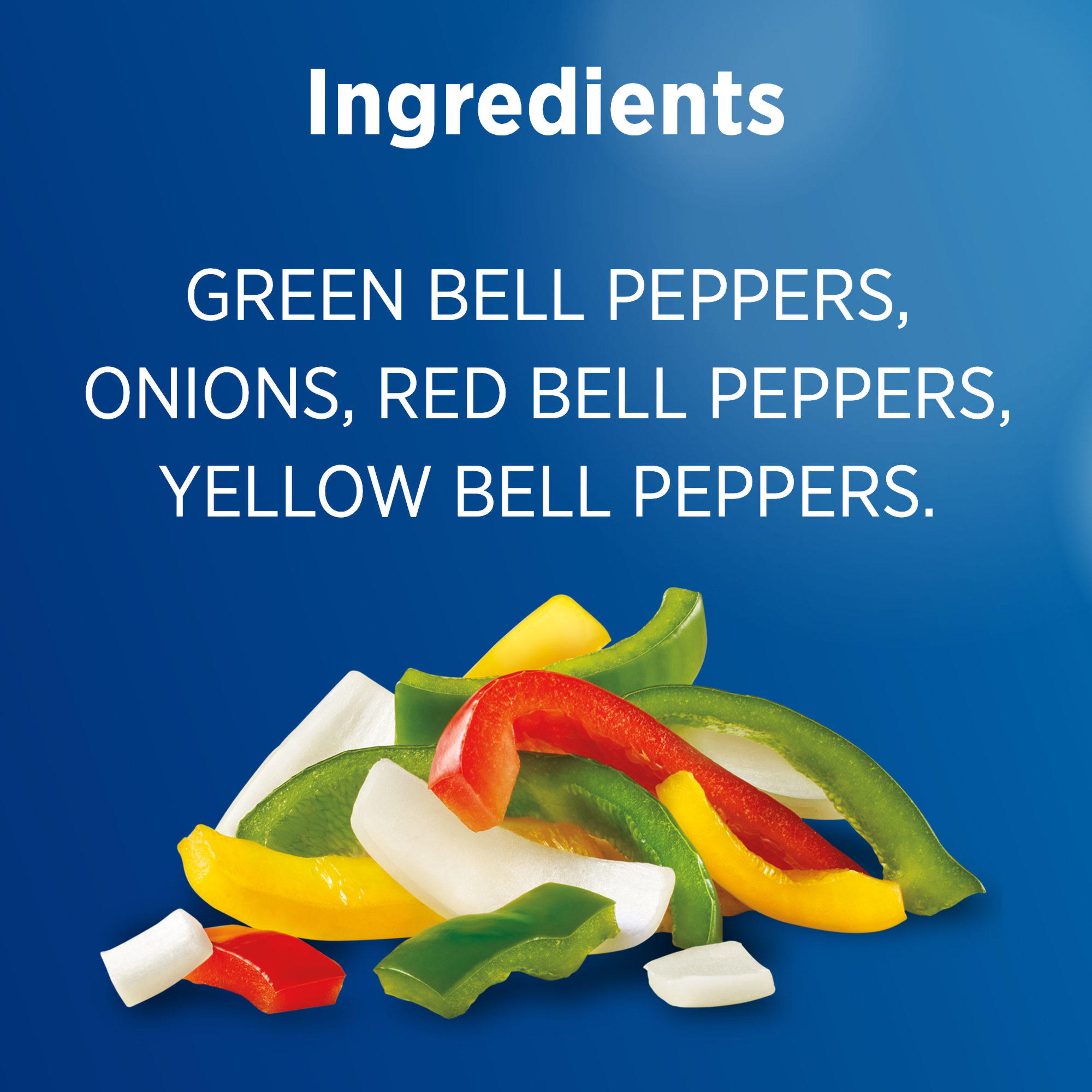 Frozen Peppers & Onions Birds Eye Tri-Colored Pepper & Onion Medley