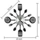 thumbnail image 2 of 16 Inch Large Kitchen Wall Clocks With Spoons And Forks,great Home Decor And Nice Gifts,black, 2 of 5