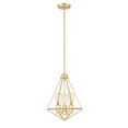 thumbnail image 2 of Millennium Lighting  Dawes 3 Light Pendant Fixture Modern Gold, 2 of 5