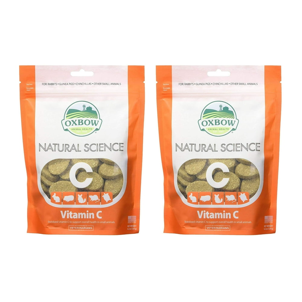 Oxbow Natural Science Vitamin C Supplement (120 g ), 2 pack, 4.2 oz