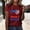 Brick Red, variant on MAIHAN 250 Years America Shirt Women American Flag Print 4th Of July Crew Neck T-Shirts Shirt Summer Baggy Tops Patriotic Freedom Semiquincentennial Shirt for 250th Year