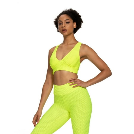 

MIARHB Women s Crisscross Beauty Back Sports Underwear Gathere Type Fitness Vest Bra