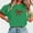 Green, variant on BLTIBY Womens Valentines Shirts Summer Short Sleeve Crewneck Bow Graphic Tops Casual Fashion Pullover Blouse Pink S