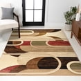 thumbnail image 5 of JONATHAN Y UNIQUE 5 x 8 Area Rug, Tamara Retro Abstract Arches - Cream/Brown/Red, UNQ102A-5, 5 of 9