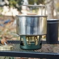thumbnail image 3 of Advancent Olla para acampar de acero inoxidable, utensilios de cocina para exteriores, herramienta de cocina de viaje, vajilla, cafetera para equipo de Kits de desorden para acampar Advancent OD032133-00B, 3 of 6