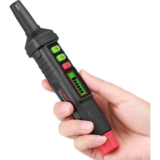 Detector de fugas de gas portátil, detector de gas natural de mano, alta sensibilidad, con pantalla LCD