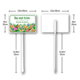 thumbnail image 6 of Eveokoki 8"x12" Aluminum Yard Sign "Do Not Trim No Podar As Plantas" Bilingual Plant Signs Bilingual Plant Sign in English and Spanish Yard Sign Sturdy, Rust Free, Weatherproof,Easy to Install, 6 of 6