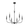 thumbnail image 5 of Millennium Lighting  Savanne 6/12 Chandelier Ceiling Light 6 - Matte Black, 5 of 6