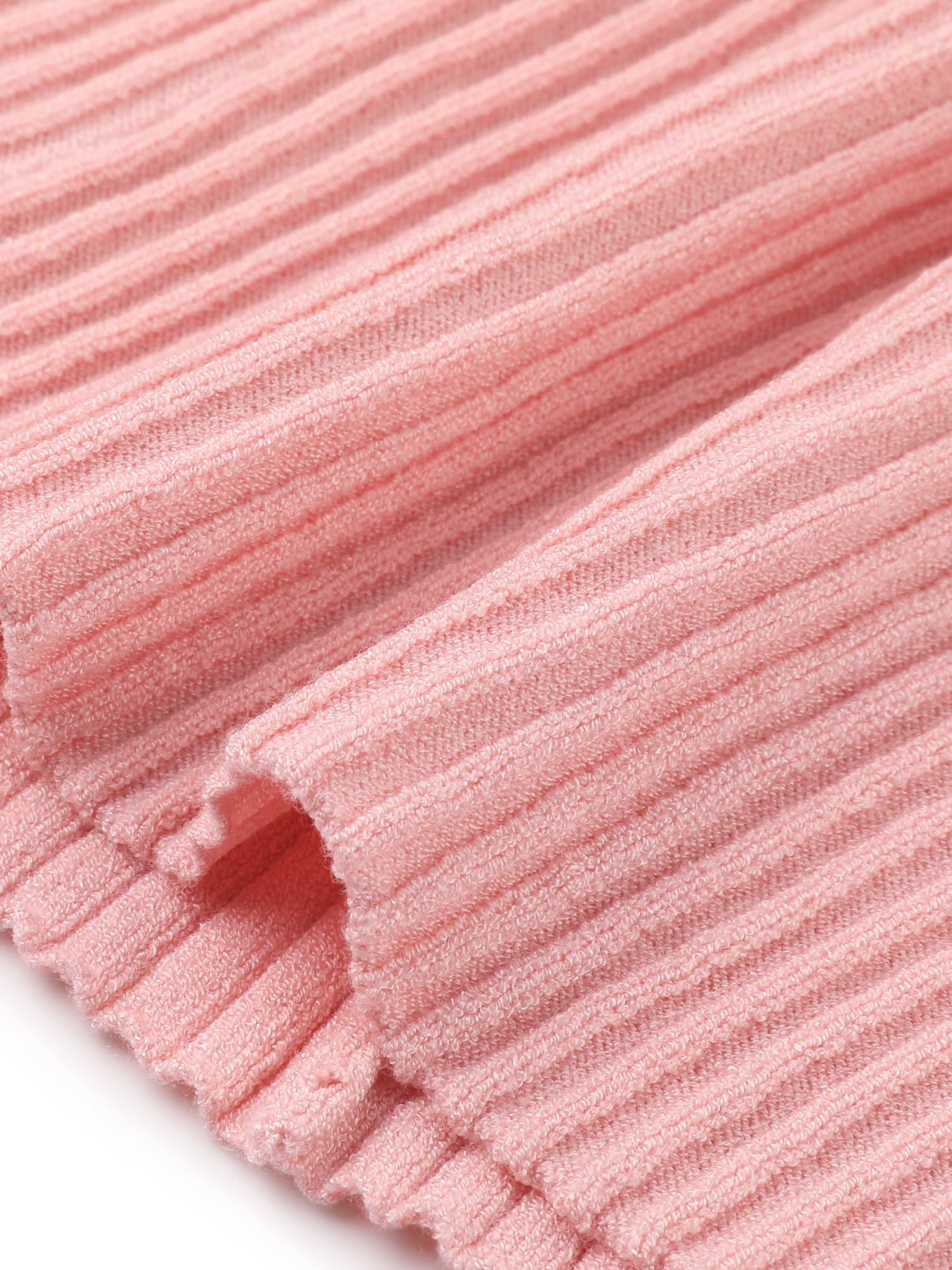 DARING DIVA Women's Open Front Long Sleeve Knit Cropped Cardigan XS Pink
