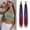 Gradient purple, variant on 2 Pack Tinsel Long Braid Ponytail Extensions with Hair Elastic Tie,26" Gradient Blend Hair Extensions,Colored Braided Ponytail,DIY Straight Sleek Wrap Around Hairpiece for Women Festival Wacky Rave