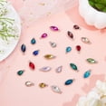 thumbnail image 4 of 1 Box 176Pcs DIY 48 Sets Stitch Markers Crochet Stitch Marker Birthstone Faceted Rhinestone Glass Charms Removable Lobster Clasp Charm Locking Knitting Tools for DIY Weaving Sewing Quilting, 4 of 9