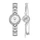 thumbnail image 2 of Conjunto de relojes y , brazalete de cadena, reloj de de , resistente arañazos y al , resaltando - plateado de plata Blanco plateado + Plata Fernando brazalete de reloj de acero inoxidable, 2 of 6