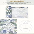 thumbnail image 4 of Chinoiserie Linen Drum Lampshades Delicate Floral Dragonflies Soft Blue Tones 13"x13"x10" Light Shade for Table Lamps Floor Lamp Shades Lampshade Replacement Assembly Required, 4 of 8