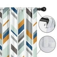 thumbnail image 4 of Blackout Kids Curtains,Multicolor Chevron Pattern Childrens Insulated Curtains Set Of 2,Bedroom Essentials,Toddler Room Decor 52x84in(132x213cm), 4 of 5