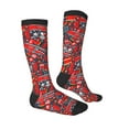 thumbnail image 3 of Balery Fire Sign Fun Novelty Socks Men'S Women'S Crew Socks Funny Crazy Novelty Socks Quirky And Cool Socks, 3 of 9