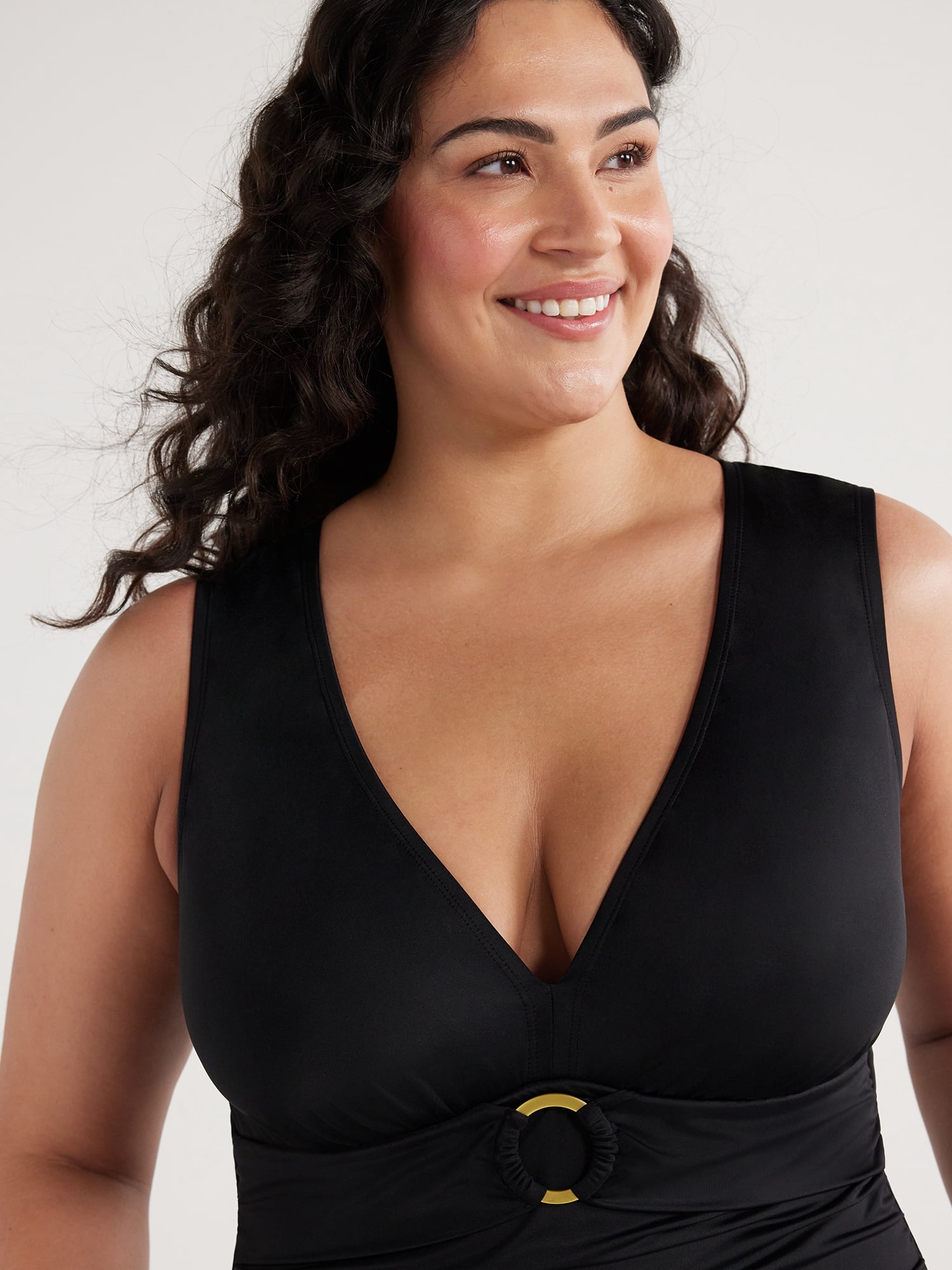 Embrace Your Curves™ by Miracle Brands® Women's and Plus Amelia O Ring One Piece Swimsuit, Sizes M-2X