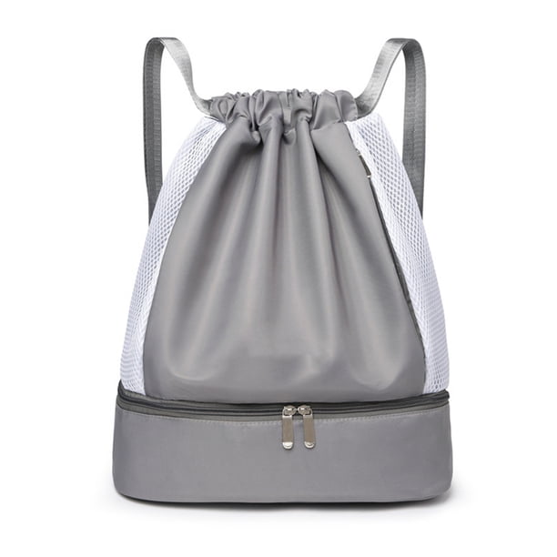 Minnieouse Bolsa de gimnasio para adultos, impermeable informal para Fitness, ropa, pantalones, paraguas, bolsas de natación con separación seca y Envolturas para manijas de equipaje Gris Minnieouse AP018658-06