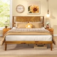 thumbnail image 4 of Costway Queen Size Bed Frame with Headboard Under-Bed Space No Box Spring Needed, 4 of 10