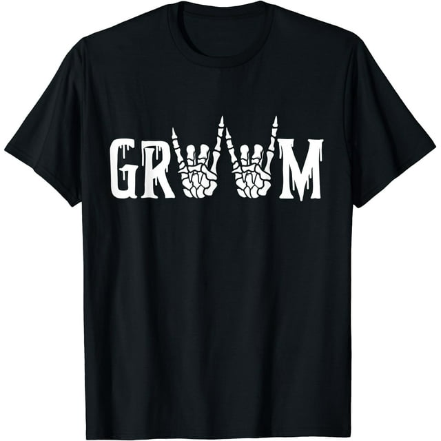 T-Shirt de Mariage Gothique Squelette Marié Effrayant Halloween - comme sur l'Image - m