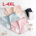 thumbnail image 2 of Bragas menstruales a prueba de fugas, pantalones fisiológicos, ropa interior de algodón para el período, calzoncillos impermeables de talla grande XXXL, lencería femenina, 2 of 4
