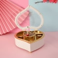 thumbnail image 4 of Joyero musical para niñas con temática de bailarina: caja de música giratoria con forma de corazón para aretes, collares y pulseras, 4 of 5