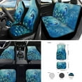 thumbnail image 2 of Jeiento Peacock Car Seat Covers Full Set of 17, Front Rear Seat Covers Floor Mats Carpets Seatbelt Cover Steering Wheel Cover Coaster, Fit for Most Cars SUV Truck Sedan, Blue, 2 of 6