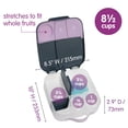thumbnail image 4 of b.box Large Lunch Box for Kids, Bento Box with Ice Pack, Leakproof - Indigo Rose, 4 of 9