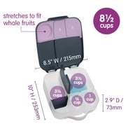 b.box Large Lunch Box for Kids, Bento Box with Ice Pack, Leakproof - Indigo Rose