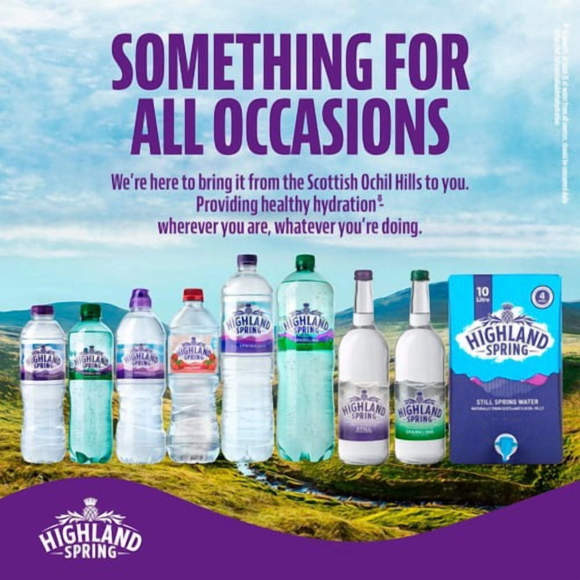 Highland Spring Still Water Glass 750ml, British Import (Pack of 3)