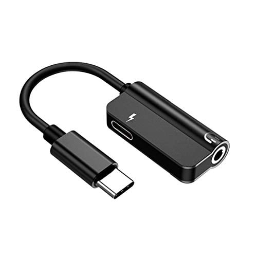USB C to Headphone Jack Adapter, Type C 3.5mm Audio and Charging