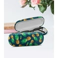thumbnail image 4 of WIRESTER Durable Hard Clamshell Eyeglass Case with Microfiber Cloth - Fly Pineapple Pattern Dark Blue, 4 of 6