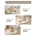 thumbnail image 4 of Agenda Baby Play Gym Blissful en forma de hoja con 6 juguetes, color beige, 4 of 7