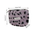 thumbnail image 2 of Unique Bargains 1 Pc Small Heart Drawstring Makeup Bag for Vacation Business Travel Plush Purple, 2 of 5