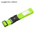 thumbnail image 2 of Uxcell Luggage Strap Suitcase Belt with Buckle, Combination Lock Adjustable PP Travel Packing Accessory Light Green, 2 of 6